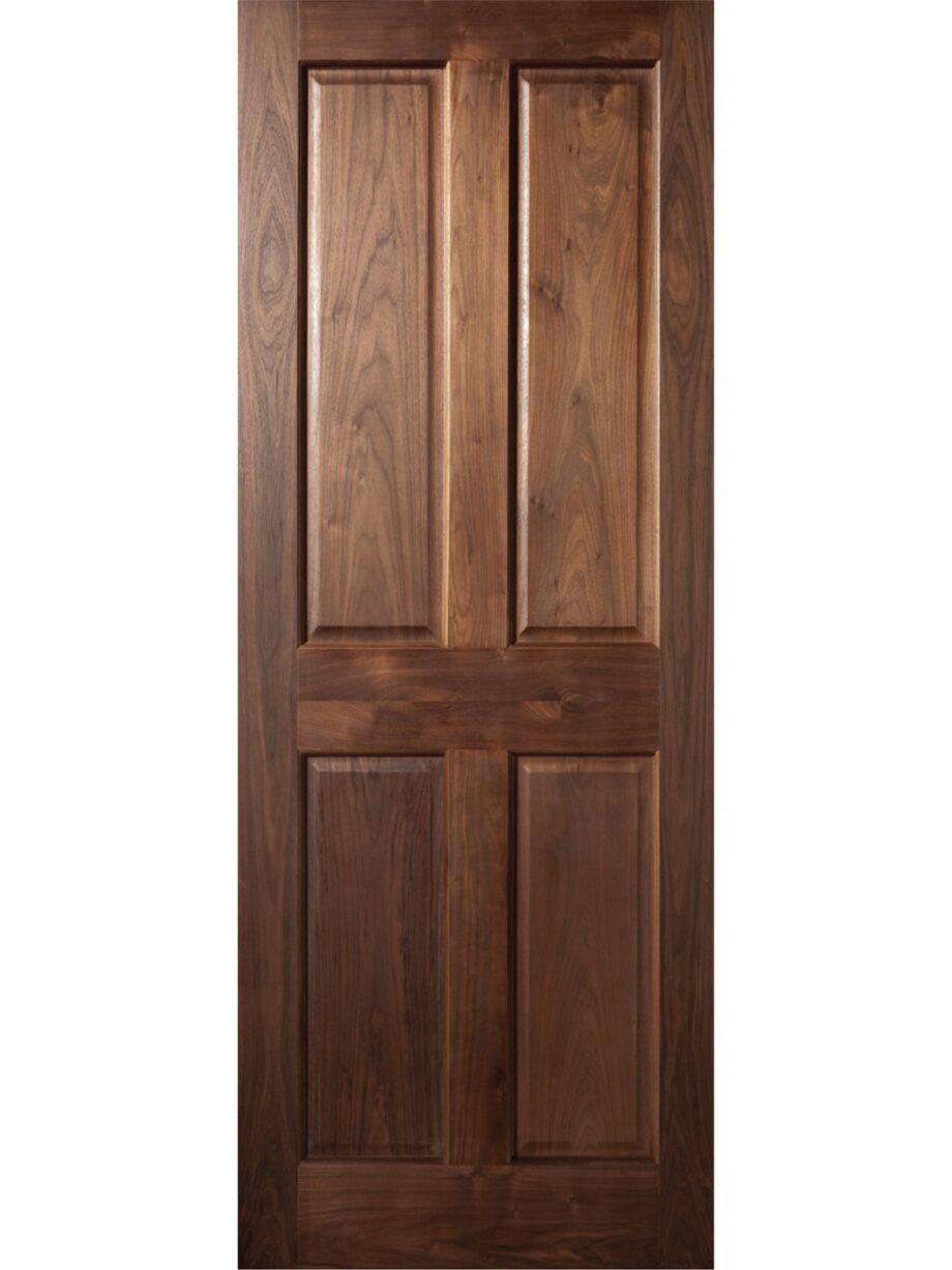 4 PANEL PREFINISHED WALNUT DOOR