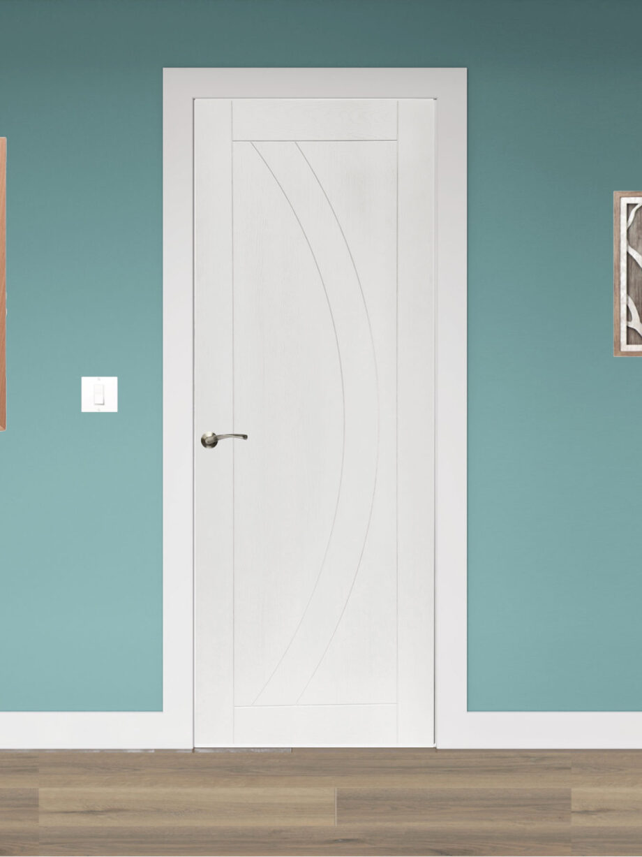 RIVIERA WHITE PRIMED DOOR