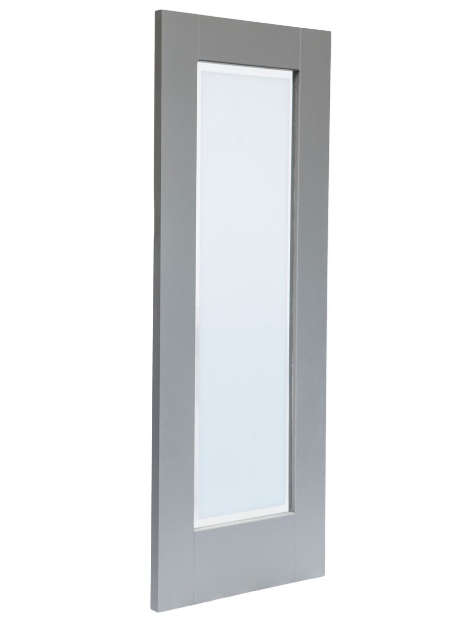 SHAKER WOODGRAIN DELUXE LIGHT GREY DOOR